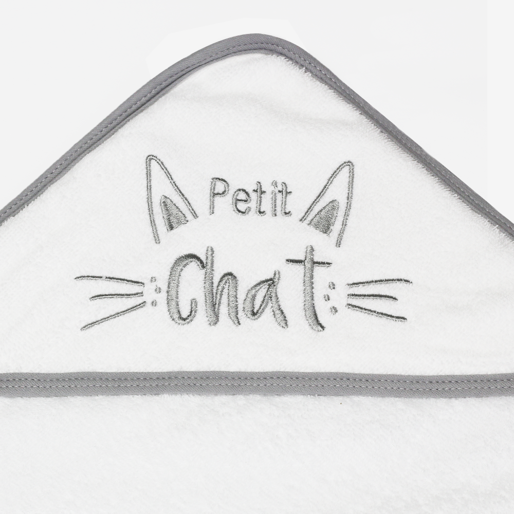 Serviette De Bain Bebe Petit Chat