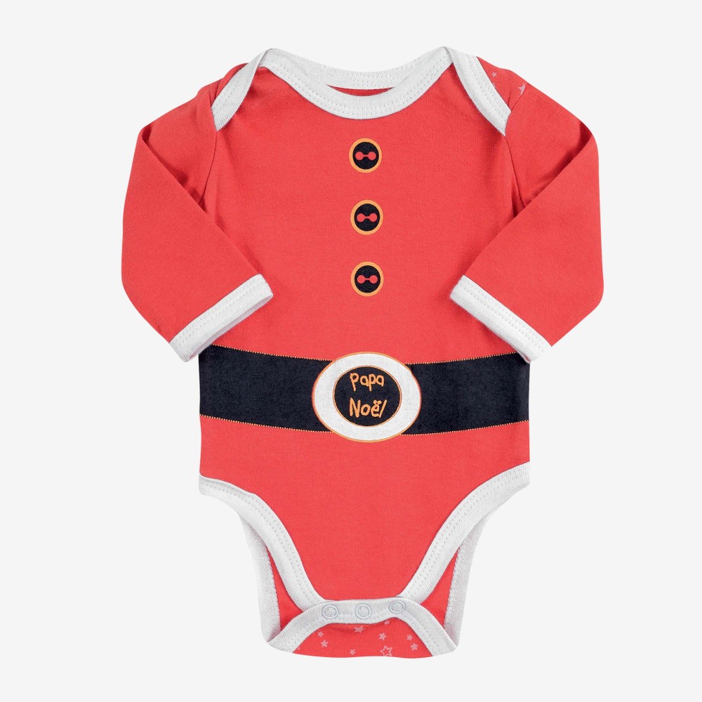 Bodies bébé noël en coton pour filles et garçons