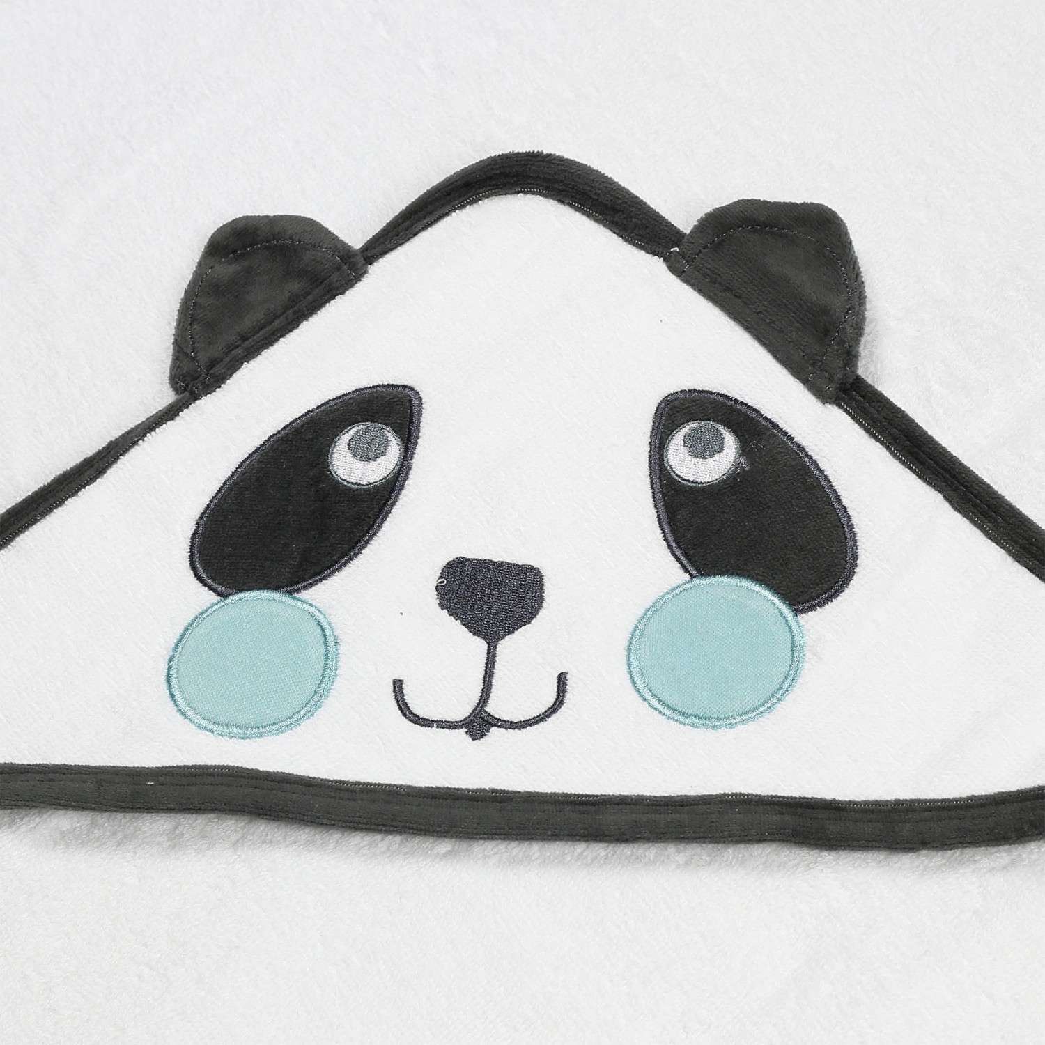 Baby Towel Panda White Black