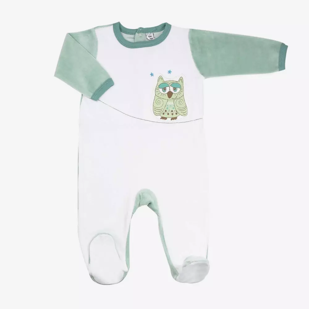 Pyjama Velours Bebe Hibou Grenouillere Bebe Chaude Et Douce