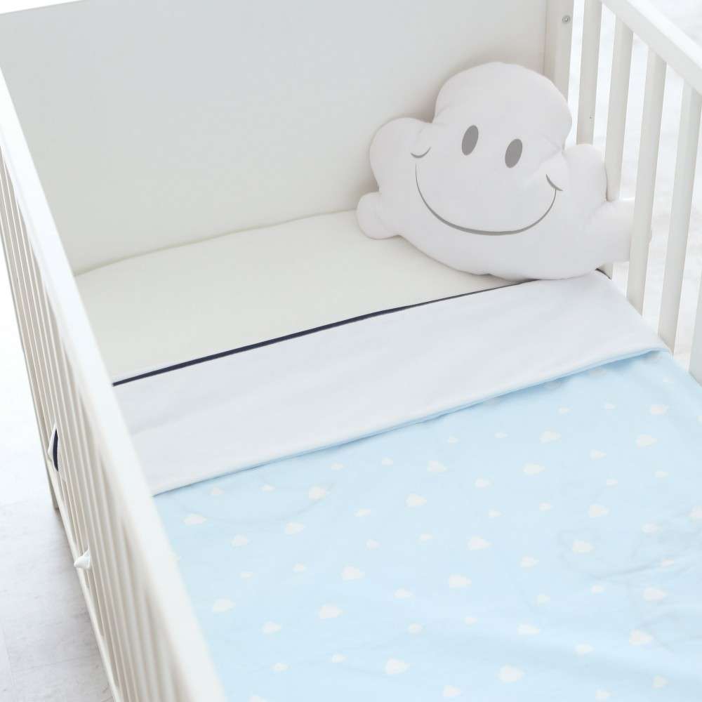 Duvet Cover Baby Blue And White Dream