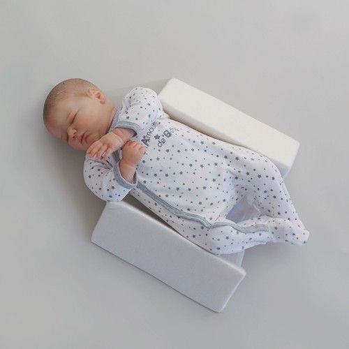 Cale Bebe Blanc En Mousse Confortable Et Moelleux Ajustable