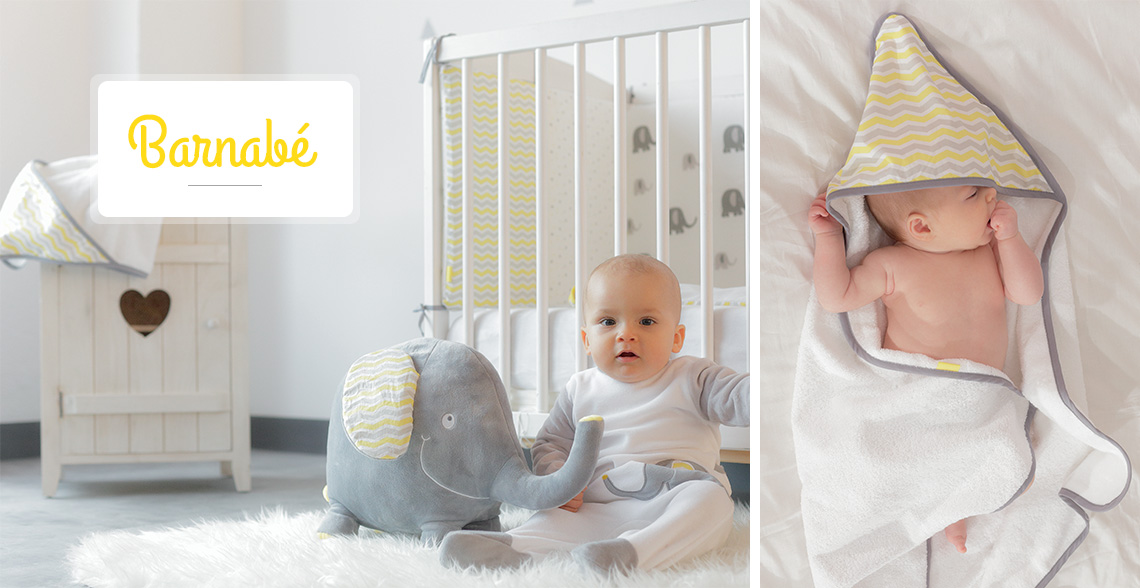 Collection De Linge De Lit Bebe Pour Chambre Bebe Grise Et Jaune